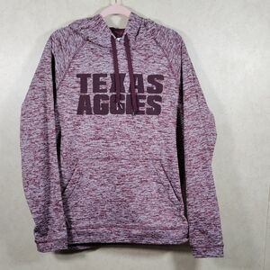2/$10 05106 Texas Aggies BAW marbled maroon and white hoodie XL
